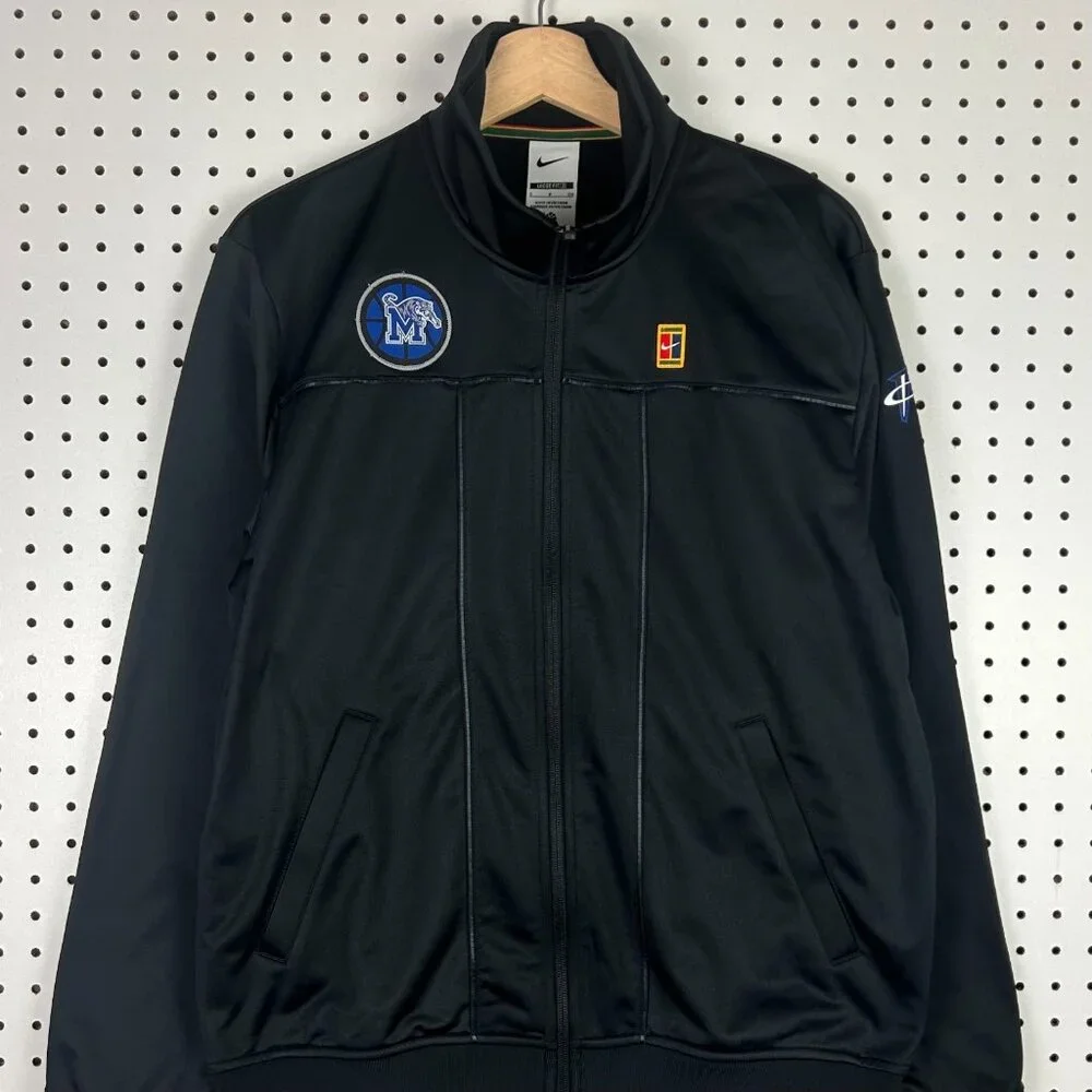 Nike 1 Cent Memphis Tigers Jacket Small Black Full Zip Basketball Penny Hardaway